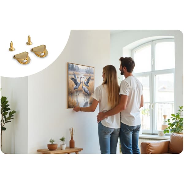 Måla efter nummer-bild 40x50 cm Massido-kranar