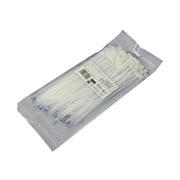 Buntbandstejp 4,8x200mm - 100st vit