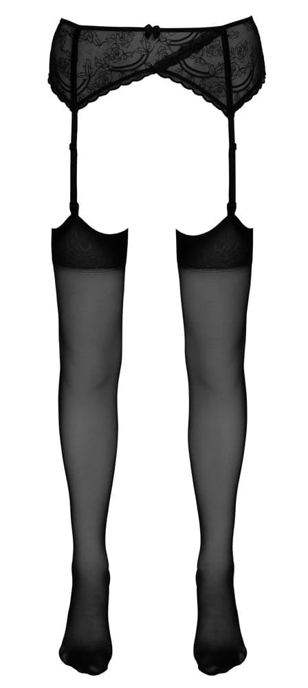 Cottelli LEGWEAR Klassiske Sorte Glatte Strømper 6