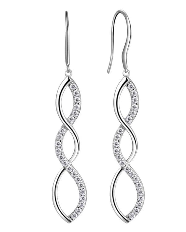 Pendientes de plata Pendientes triples Pendientes de cobre