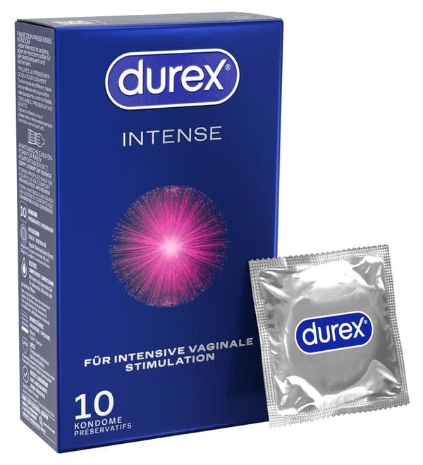 Durex Ribbed Mint Intense Orgasmic Kondomer 10 stk.