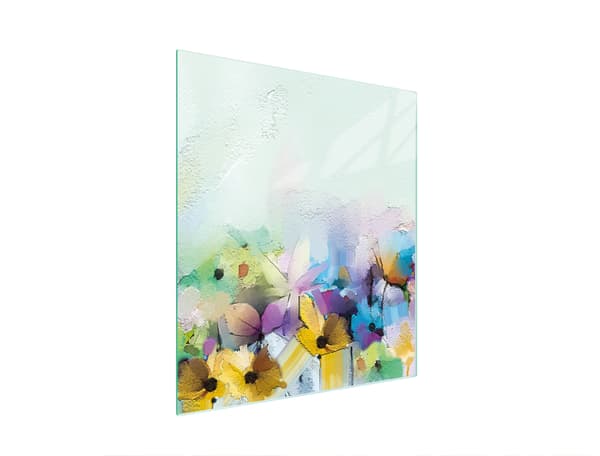 GLAS SKÆREBRÆT 45x52 BLOMSTER