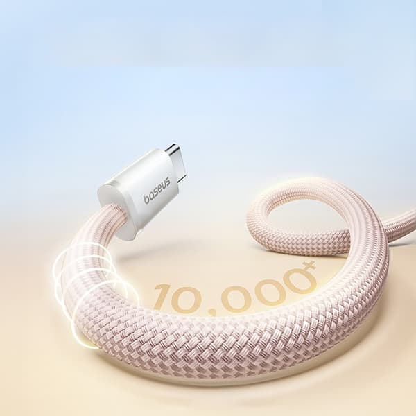 Selvsamlende USB-C Dynamic 4 Pro 100W 1m kabel - Pink