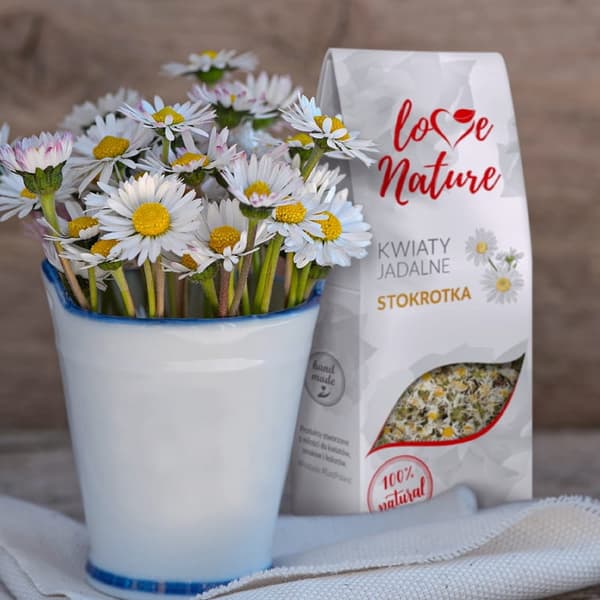 Tørrede spiselige blomster STOKROTKA Kærlighed til naturen
