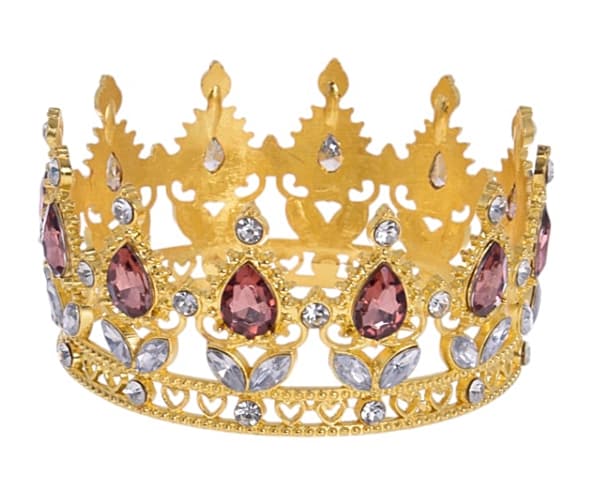 Krontårtdekoration, rosa guld, topping, 8 cm
