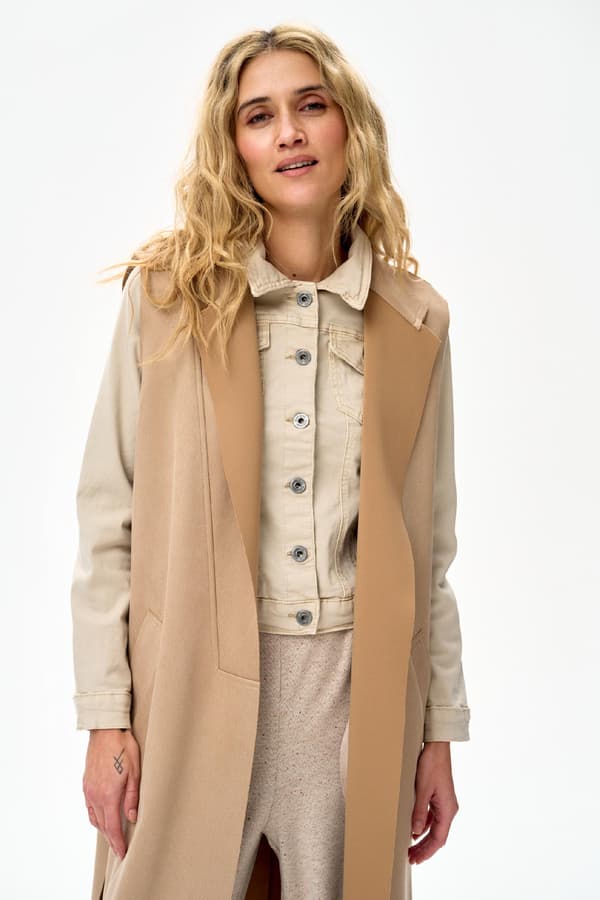Damväst Willa Beige 40/42