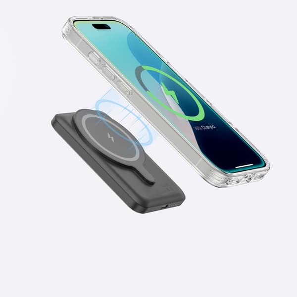 Silikonskal med magnetisk ring för iPhone 16 Pro - transparent