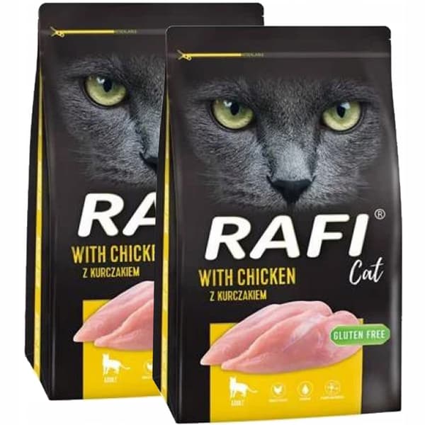 Torrfoder för katter Dolina Noteci Rafi Katt 2x7 kg kyckling
