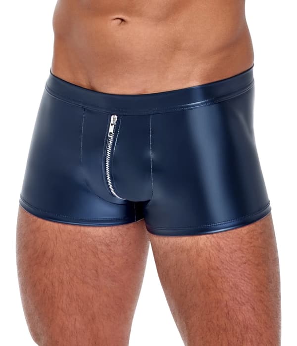 NEK Herr Blå Matte Blixtlås Boxershorts S