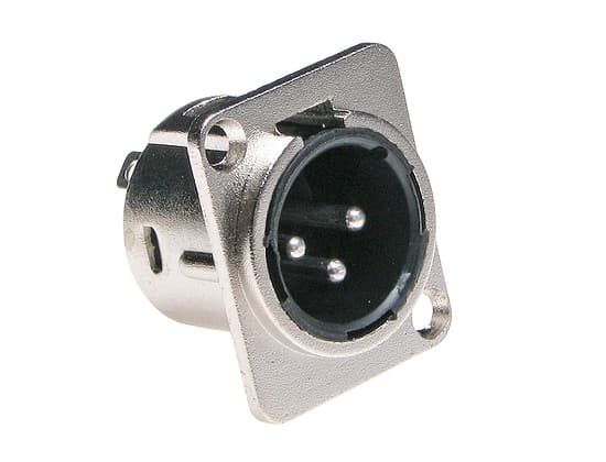 XLR mikrofonstik, 3-bens kabinetmontering