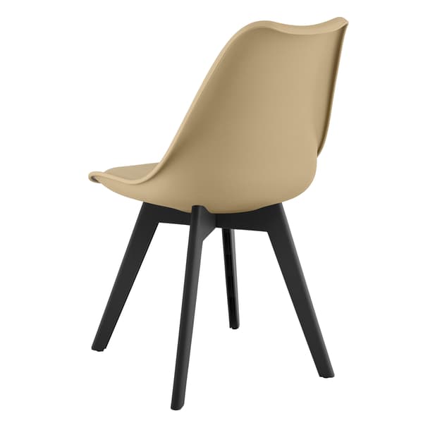 MARK stol - mørk beige / sorte ben x 3