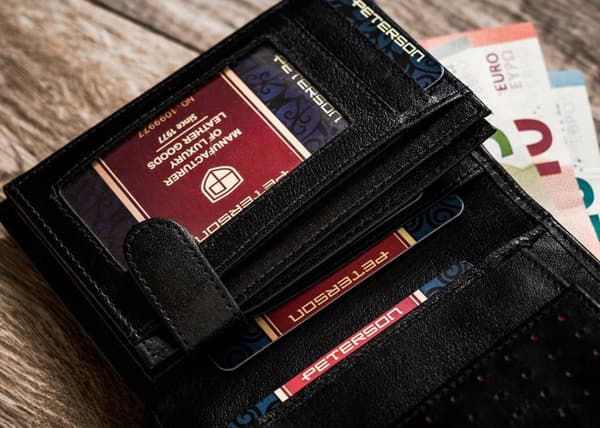 Herr RFID-läderplånbok - Peterson