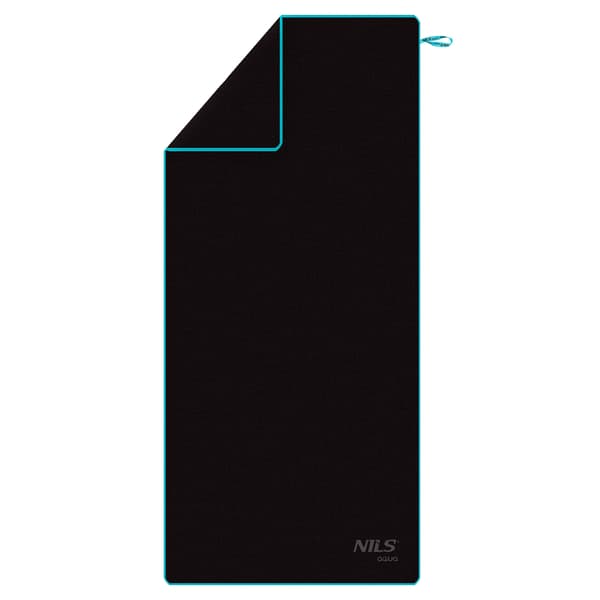 NAR13 SORT MICROFIBER HÅNDKLÆDE 200x90 cm NILS AQUA