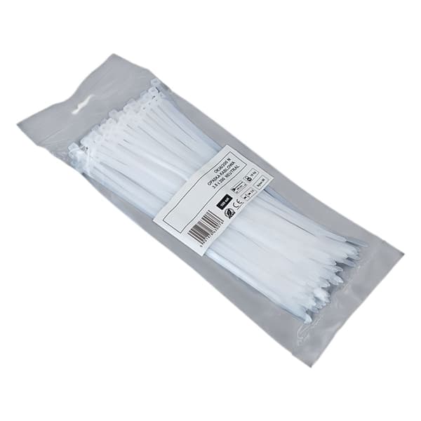 Buntbandstejp 3,6x200mm - 100st vit