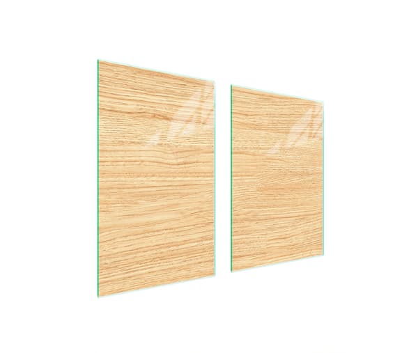 GLASSKYDDSPLÅT FÖR KÖK 65x52 TRÄ