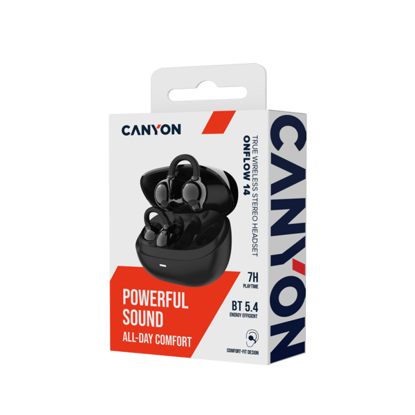 CANYON OWS Ear Clips-headset OnFlow 14 Svart