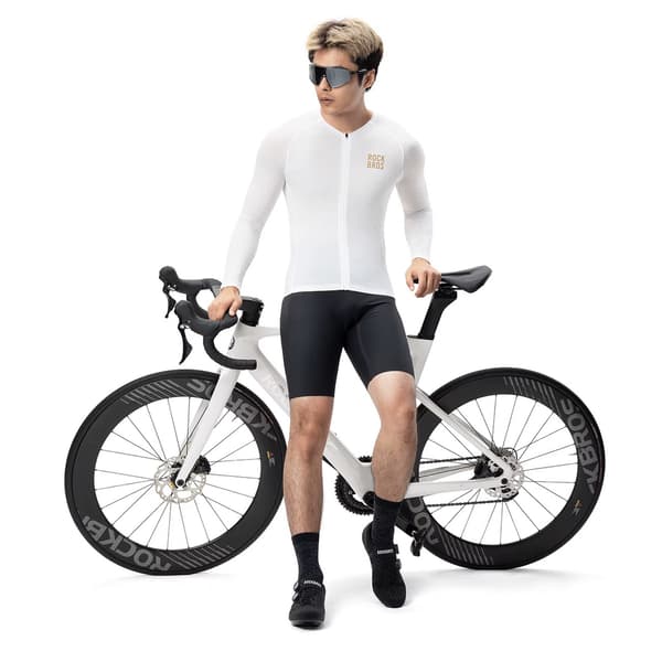 Diamond Långärmad Cykeltröja Storlek M - Vit
