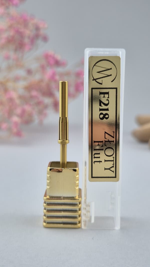 F218 - GOLD Fløjte MINI LANG Dorn 06