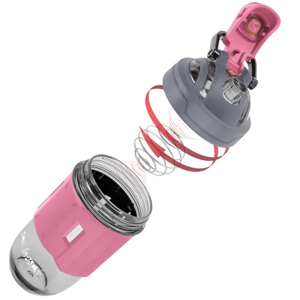 Tritan-urheilupullon ravistin ravintolisille 700 ml - vaaleanpunainen