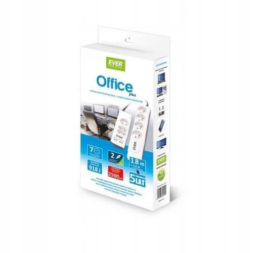 Ever Office Plus 3m överspänningsskydd