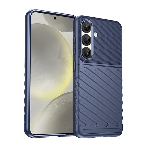 Silikonskydd till Samsung Galaxy S25 Thunder - Blå