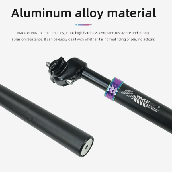 WAKE ROXAR sadelpind til cykel med affjedring, diameter 27,2 mm, sort