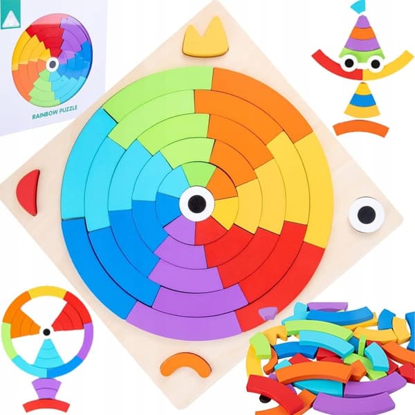 MEGADIDI PUINEN RAINBOW CIRCLE PULLE
