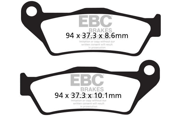EBC FA363 jarrupalat (setti yhdelle levylle)