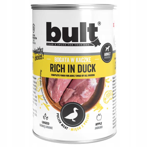 BULT Rich in Duck - våtfoder för hundar - 24x400g