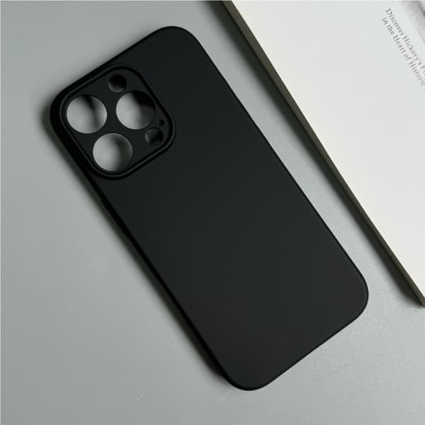 Blødt cover til iPhone 16 Pro Max - Sort
