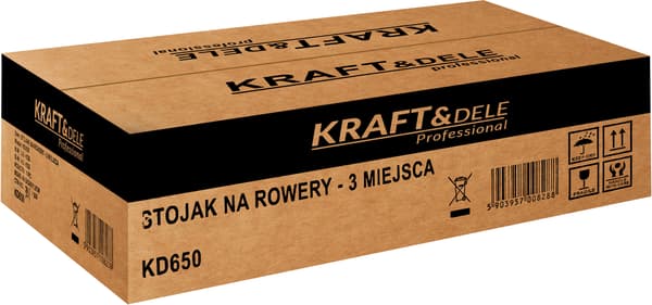 Stabil cykelstativ med 3 pladser | Kraft&Dele