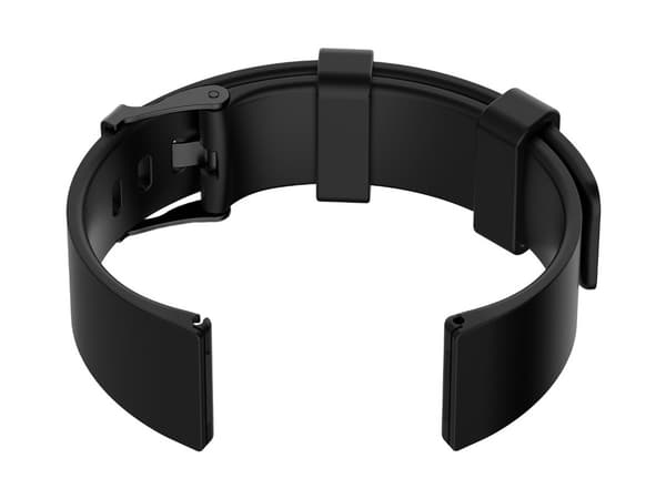 Gummirem til U15 ur - sort/sort - 22mm