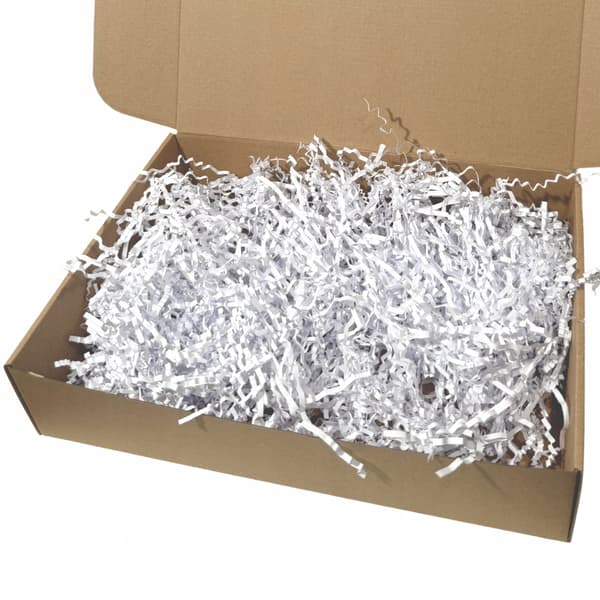 Vitt papirspånsfyldmiddel - 1 kg