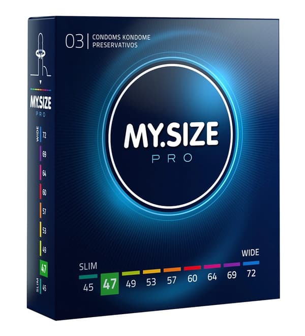MYSIZE PRO Kondomer 47 mm 3 stk.