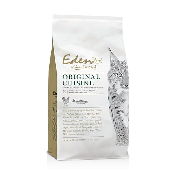 Eden Original Cuisine torrfoder för katter 10 kg spannmålsfritt