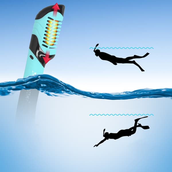 Snorkel med ventil - grön