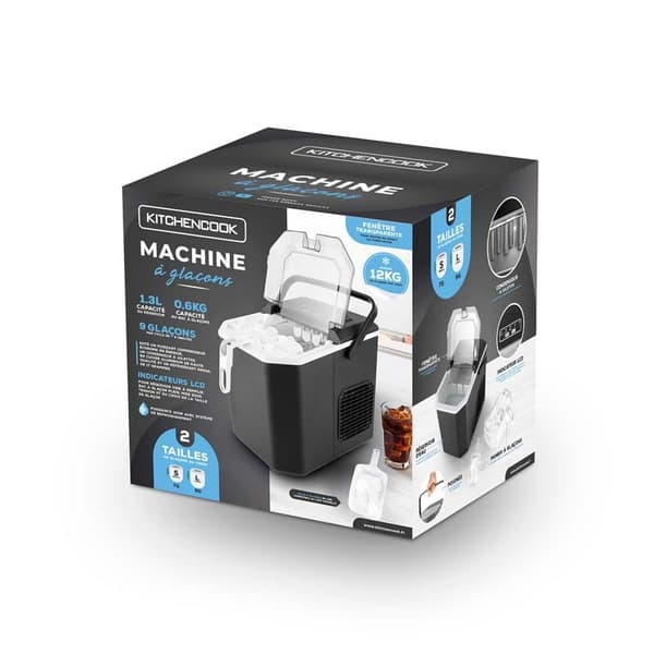 Isterningmaskine 12 kg/24 timer Kitchencook CUBEO SORT