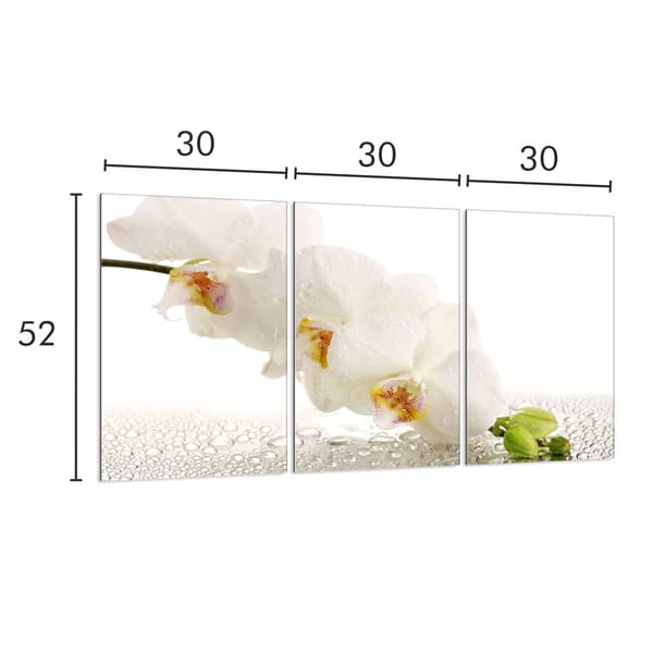 Skyddsplatta i glas för spis 3x30x52
