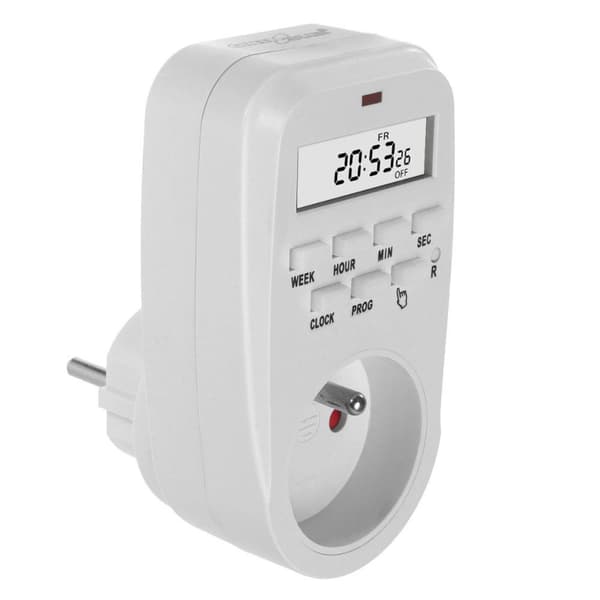 GreenBlue GB362 E digital timer, maks. belastning 16A, IP20