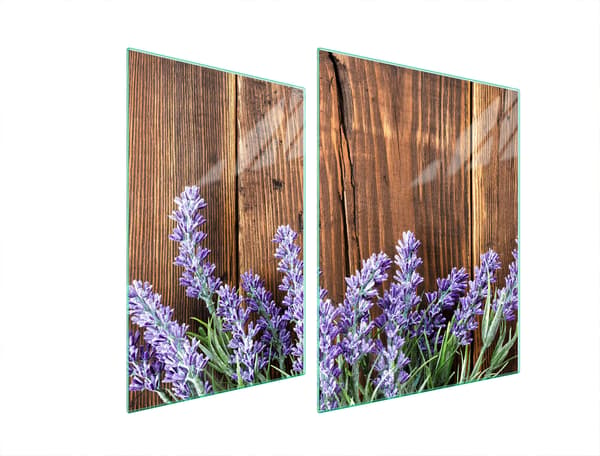 GLASSKYDDSPLÅT FÖR SPIS 70x52 LAVENDEL