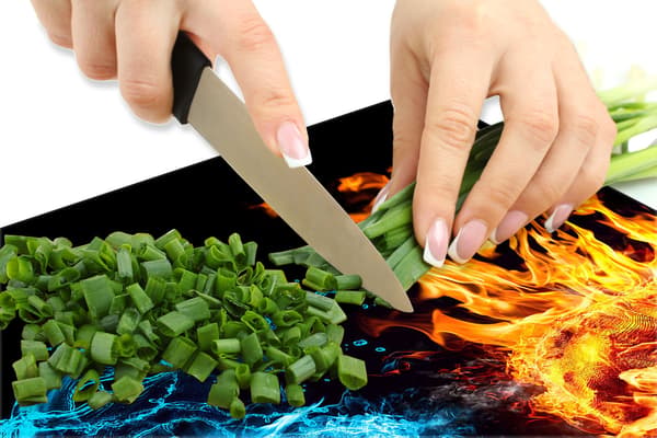 Lasinen suojalevy liedelle 60x52 Fire
