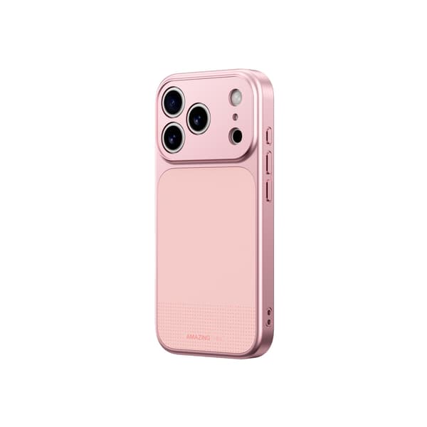 iPhone 17 Pro Max Minimal Mag Heltäckande Skal – Rosa