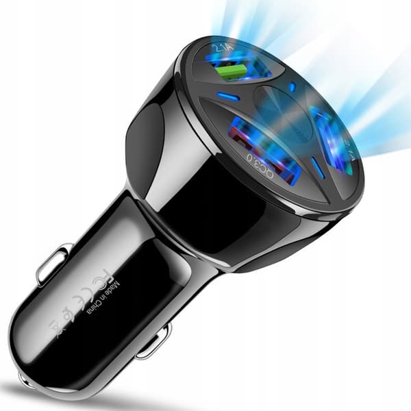 HURTIG BILOPLADER 3xUSB QUALCOMM QC 3.0 Koanni