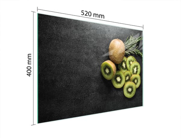 SKÄRBRÄDA I GLAS 52x40 KIWI