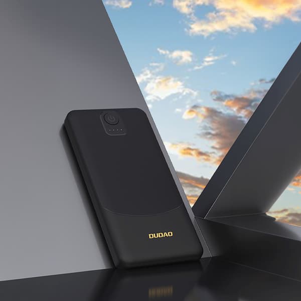 Powerbank 20000mAh USB-A K10Pro 2.4A - Sort