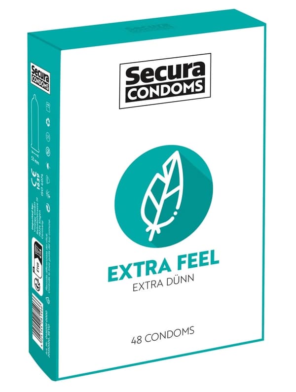 Secura Extra Feel Extra Tunna Kondomer 48 st.