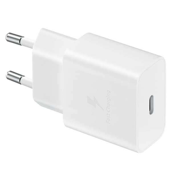 USB-C 15W PD AFC vægoplader hvid