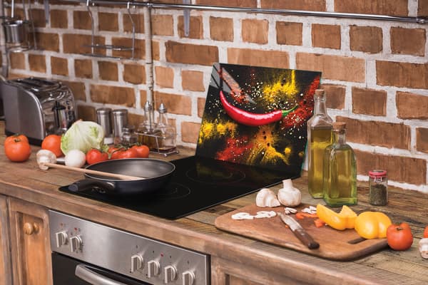 SKÄRBRÄDA I GLAS 40x30 CHILI