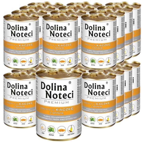 Dolina Noteci Premium våtfoder för hundar Anka med pumpa 24x400g