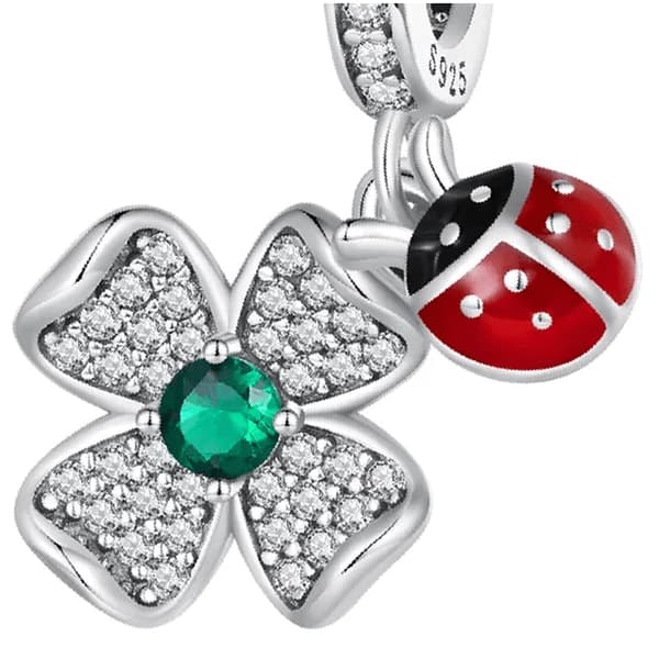Pandora-riipus, hopea 925, Trusky Clover -riipus